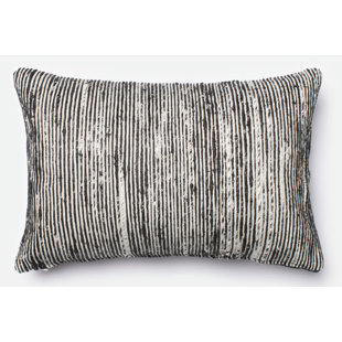 LOLOI RUGS Tuttle Striped Down Throw Pillow