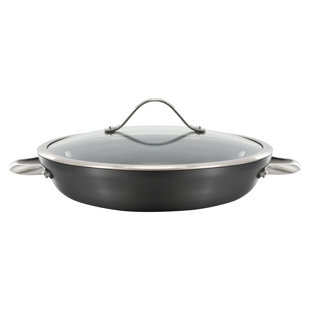 Calphalon Signature™ Hard-Anodized Aluminum Nonstick 12" Sauteuse Pan with Lid