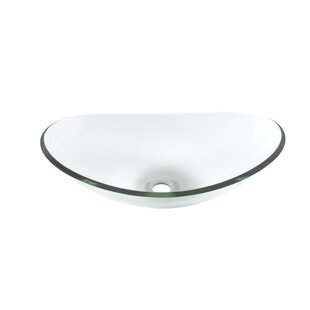 Novatto Glass Oval Bathroom Sink