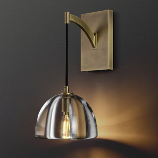 CHACIVAGARHSPACE CO., LTD 1-light Crystal Armed Wall Mounted Sconce Wall Light (bulbs Included)