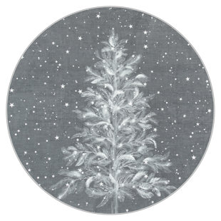 SHENZHEN LINGANG TECHNOLOGY CO., LTD Round AR-DYR-409 Washable Christmas Tree Area Rug
