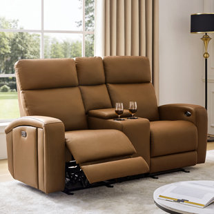 HOKKU DESIGNS Power Zero Gravity Theater Seating Recliner Sofa with Storage Armrest and Cup Holders