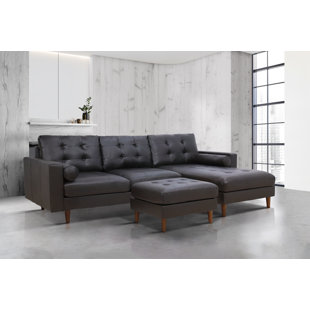 BELLA ESPRIT Parker 3 - Piece Faux Leather Sectional