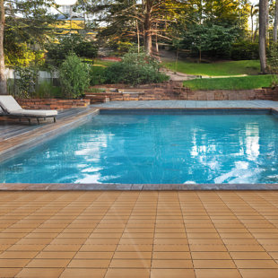 HOME SURPLUS Plastic Composite Deck Tiles Set of 35pcs