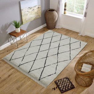 BLOOMSBURY MARKET Pickerel Berber Style Cream Rug