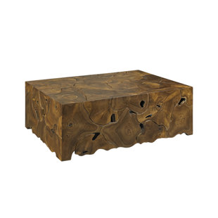 PADMAS PLANTATION Teak Root Rectangular Coffee Table