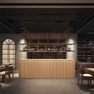 LKIWXAQ RECEPTION DESK Vintage Style Bar Counter