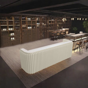 LKIWXAQ RECEPTION DESK Vintage Style Bar Counter