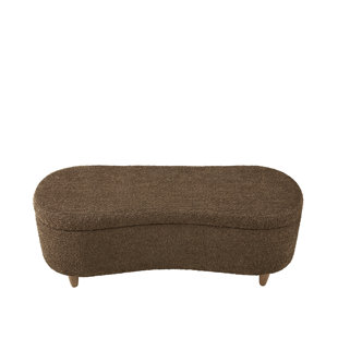 LATITUDE RUN® Coron Boucle Flip Top Storage Bench