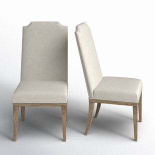 BIRCH LANE™ Dunnes Upholstered Side Chair in Sun-bleached Cypress (Set of 2)