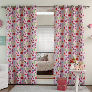 BEST HOME FASHION, INC. Polyester Room Darkening Curtain Pair (Set of 2)