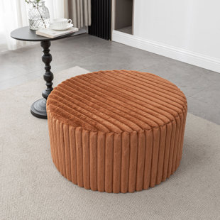 GEORGE OLIVER Mekhiya Round Tufted Ottoman