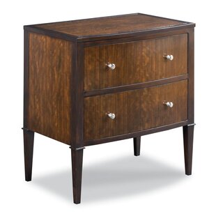 WOODBRIDGE FURNITURE Bow 2 - Drawer Nightstand in Brown