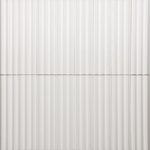 ENCORE SURFACES Bead 3" x 12" 3D Raised Fluted Subway Wall Tile