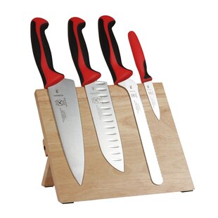 Mercer Cutlery 5 Piece High Carbon Stainless Steel Knife Block Set