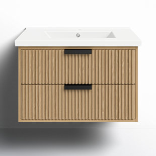 JOSS & MAIN Anelie 30'' Single Bathroom Vanity with Ceramic Top