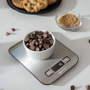 INVENITIAH Etekcity Food Kitchen Scale, Digital Grams And Ounces For Weight Loss, Baking, Cooking, Keto And Meal Prep, LCD Display, Medium, 304 Stainless Steel