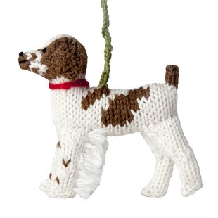 ARCADIA HOME Wool Animals Holiday Shaped Ornament