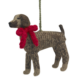 Arcadia Home German Short Haired Pointer Hand-Knit Ornament