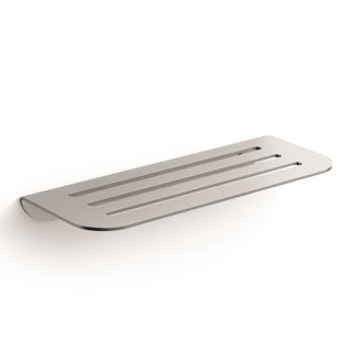 WS BATH COLLECTIONS Rosa Drill / Screw Stainless Steel Shower Shelf