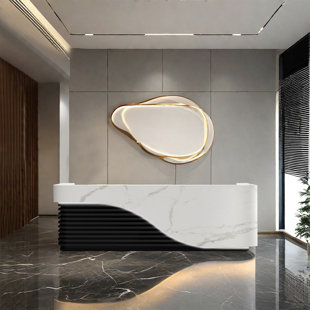 LKIWXAQ RECEPTION DESK Modern Stylish Front Desk Computer Table