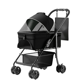 LIZEVINC 3-in-1 Versatile Pet Stroller With Detachable Carrier And Car Seat, 55 Lb Capacity, All-terrain Wheels