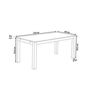 CARACELLA Maxima Solid Wood Dining Table