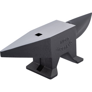 CORRIGAN STUDIO® Anvil, 132 Lbs(60kg) Single Horn Anvil with Large Countertop