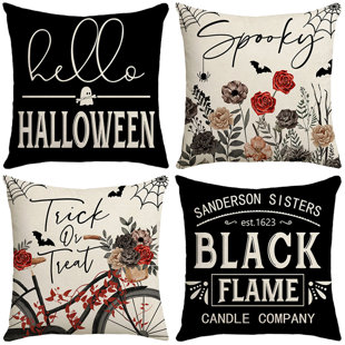 ZYAWP Halloween Pillow Covers 18X18inch Set Of 4