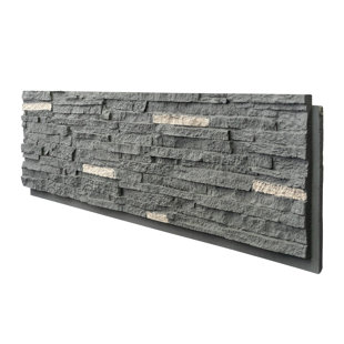 HOMEIBRO Faux Stone Wall Covering Panels for Interior and Exterior Decor Panels in Tarzan (1 pack)