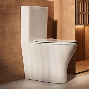 MACERATINGFLO 18-Inch ADA Tall Rear Outlet Toilet, Elongated Bowl with Dual Flush, Extra Extension Pipes Included