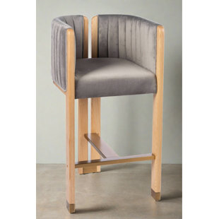 STATEMENTS BY J Monaco Wood Counter Chair