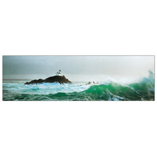 LONGSHORE TIDES Plisson - No Frame Panoramic Print on Wood