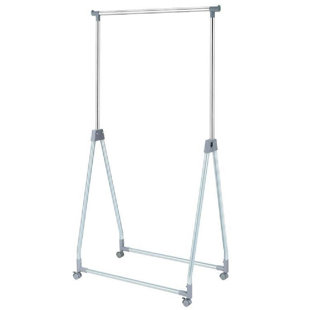 REBRILLIANT Linhart 36'' Metal Rolling Clothing Rack