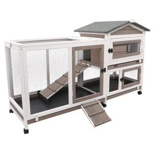 ARCHIE & OSCAR™ Rabbit Hutch With Wheels