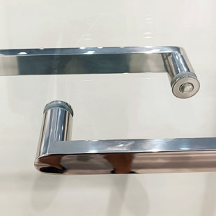 HBEZON Siva 60 In. W X 75 In. H Frameless Sliding Shower Door In Black With 5/16" Tempered Clear Glass