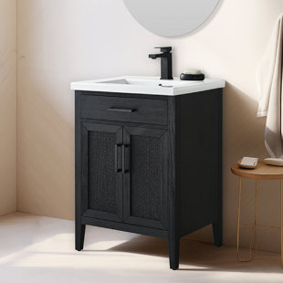 SUDIO DESIGN Cove 24'' Single Bathroom Vanity with Ceramic Top