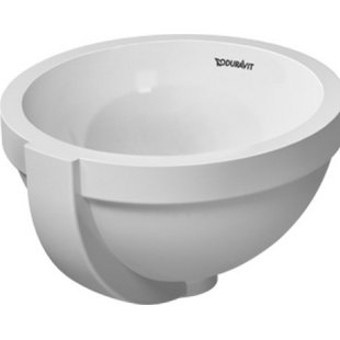 DURAVIT Architec Ceramic Circular Undermount Bathroom Sink with Overflow