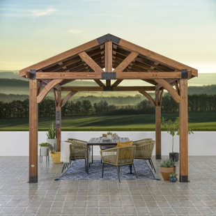 Backyard Discovery Arlington 12' x 12' Solid Wood Patio Gazebo