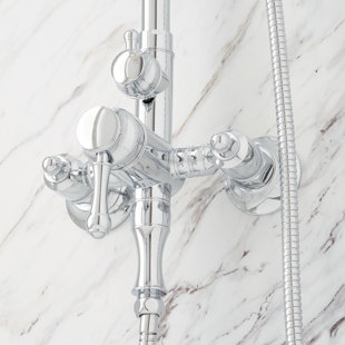 SIGNATURE HARDWARE Alliston Pressure Balanced Shower System with Shower Head, Hand Shower - Rough In Included