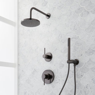 SIGNATURE HARDWARE Lexia Pressure Balance Shower System with Hand Shower