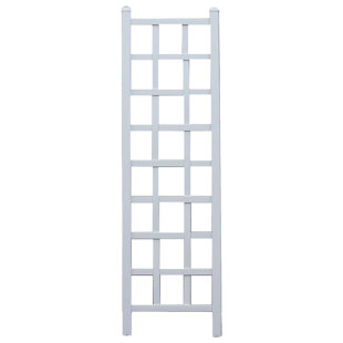 DURA-TREL INC 75'' H x 22'' W Polyvinyl Chloride (PVC) Classic Grid Trellis
