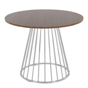 LUMISOURCE Canary Margaret-Beres Round Pedestal Dining Table