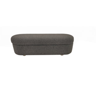 MODUS FURNITURE Kiki Upholstered Hinged Storage Bench In Pumpernickel