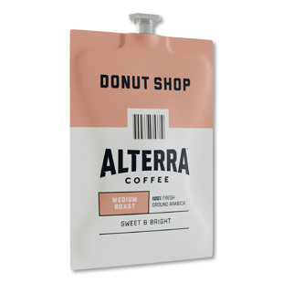 FLAVIA® FLAVIA Alterra Donut Shop Coffee Freshpack, Donut Shop, 0.28 Oz Pouch, 100/Carton (Set of 100)