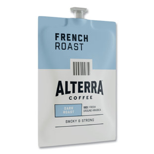 FLAVIA® FLAVIA Alterra French Roast Coffee Freshpack, French Roast, 0.32 Oz Pouch, 100/Carton (Set of 100)