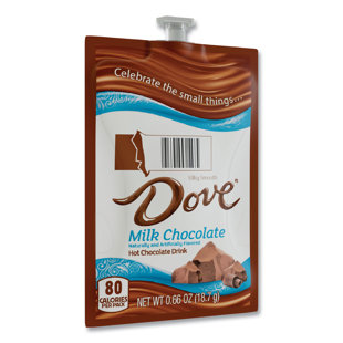 FLAVIA® FLAVIA Dove Hot Chocolate Freshpack, Milk Chocolate, 0.66 Oz Pouch, 72/Carton (Set of 72)