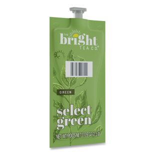 FLAVIA® FLAVIA The Bright Tea Co. Select Green Tea Freshpack, Select Green, 0.09 Oz Pouch, 100/Carton (Set of 100)