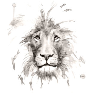 MCGAW GRAPHICS Lion On Paper by Philippe Debongnie Print
