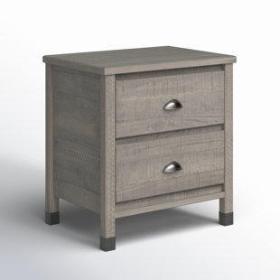 LAUREL FOUNDRY MODERN FARMHOUSE® Altamirano 2 - Drawer Solid Wood Nightstand